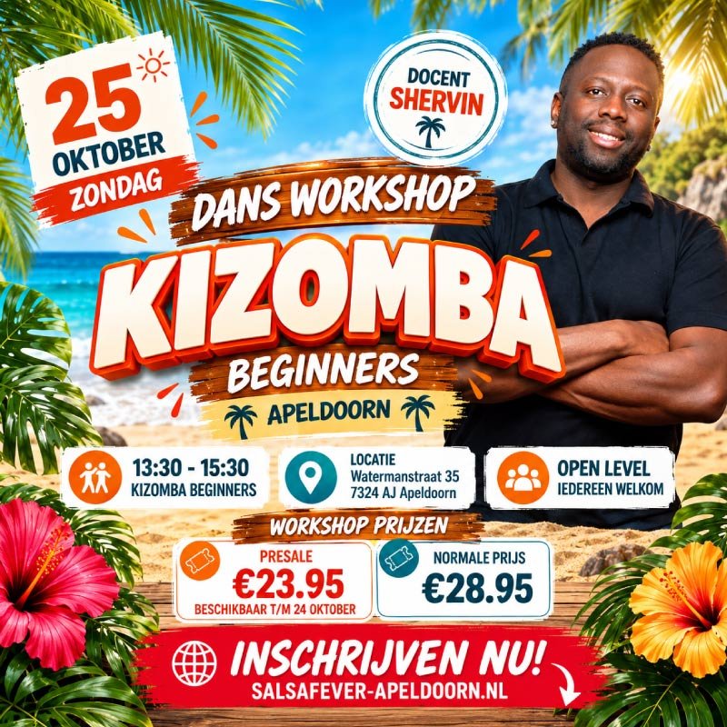 25 Okt Ticket - Kizomba Bootcamp In Apeldoorn | Learn Kizomba 1 Day