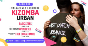 24 Aug Ticket - Dance Workshops Kizomba Urbankiz & Matinee Social in Enschede